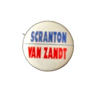 Vintage 1962 Campaign Button: Show Your Support for Governor Scranton Senator Va